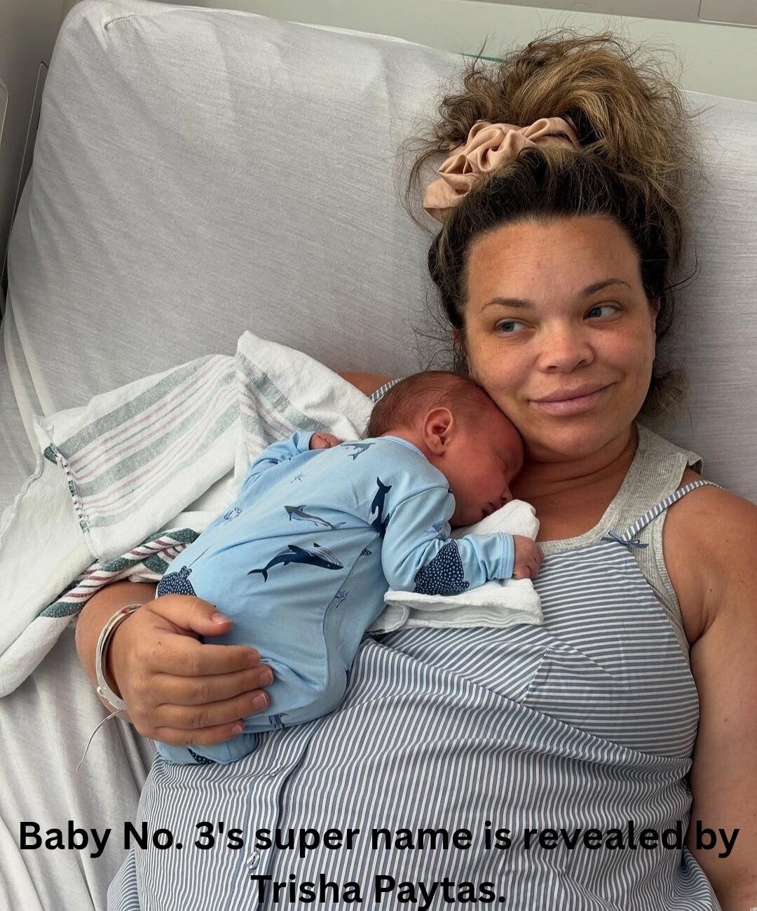 Baby No. 3's super name is revealed by Trisha Paytas.