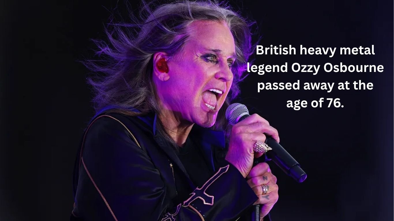 British heavy metal legend Ozzy Osbourne passed away at the age of 76.